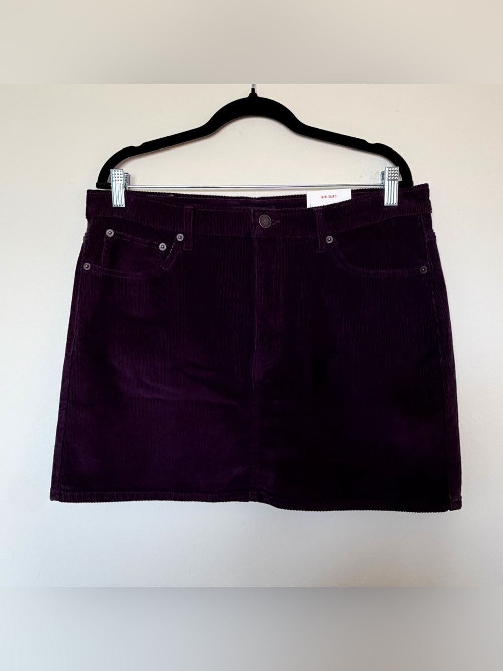 Lucky Brand Corduroy Plum Purple Mini Skirt Size 10/30